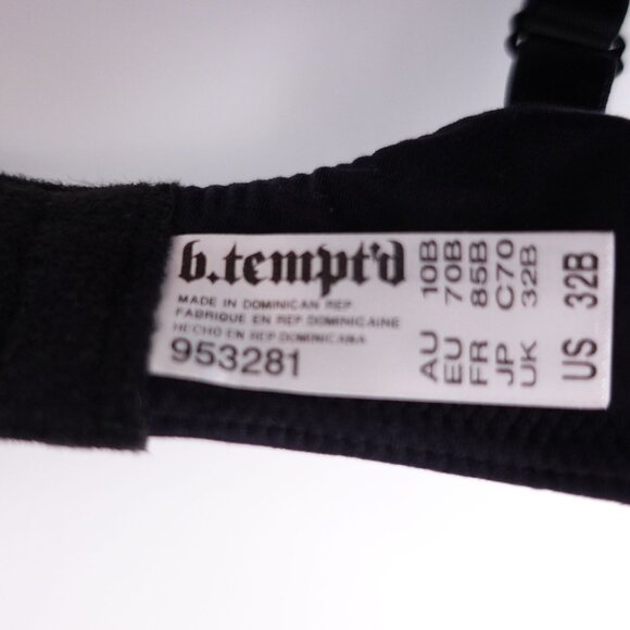 NEW b.tempt'd by Wacoal Women's Future Foundation Contour Bra Black Size 32B 953 - Picture 8 of 8
